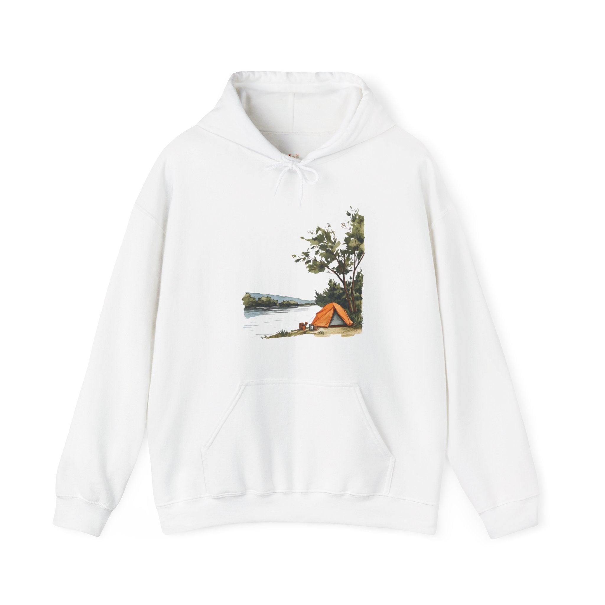 Summer Camp Riverside Retreat Hoodie | White Twill Tees